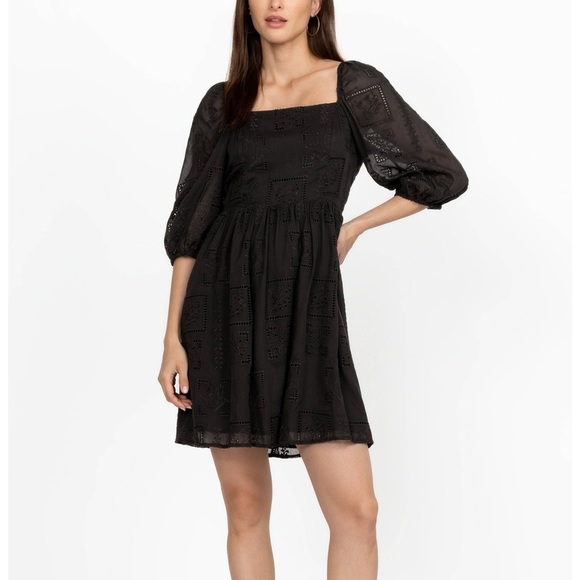 Johnny Was Ella Mini Dress Black Size Small - Picture 1 of 13